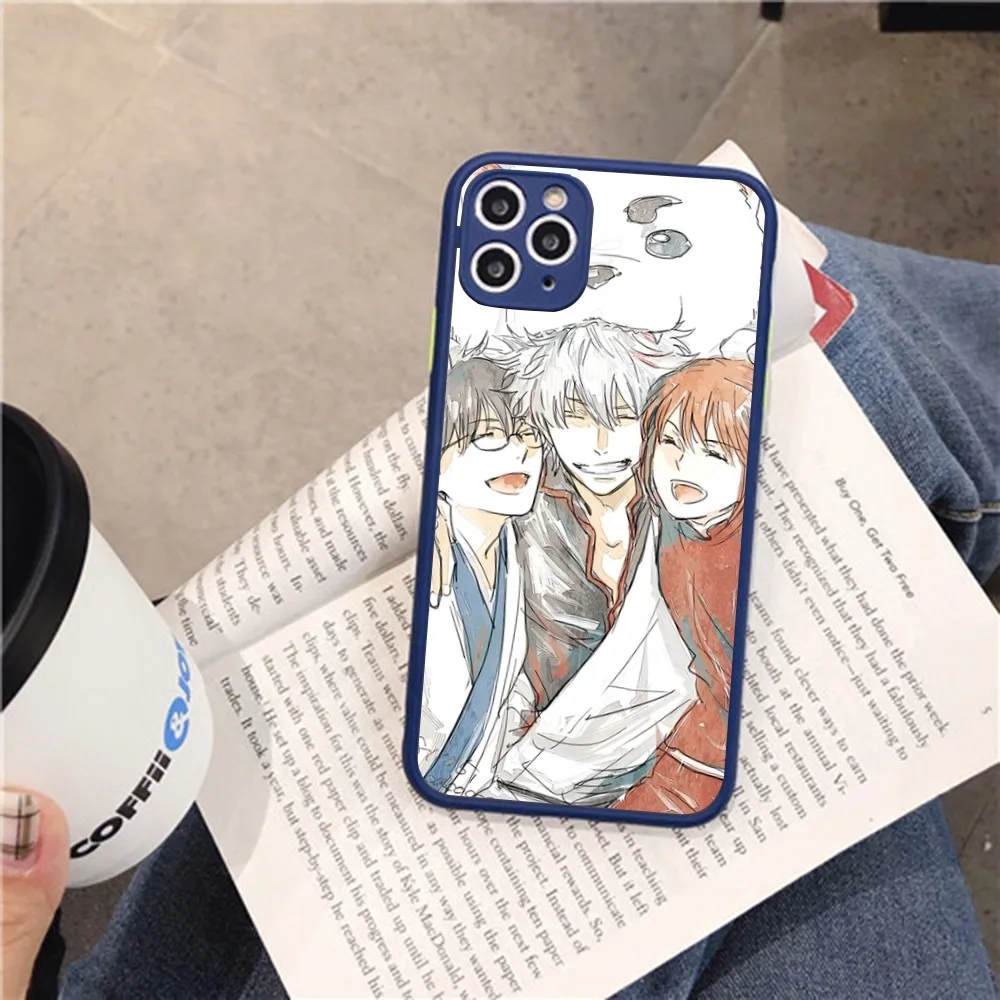 Gintama Japanese Anime Classic Phone Case For IPhone 14 11 12 13 Mini Pro Max 8 7 Plus X XR XS MAX Translucent Matte Cover