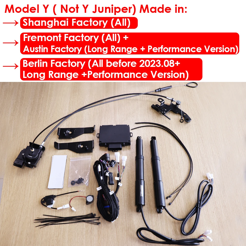 Модель Y Auto Power Frunk для Tesla Model Y 3X S 3 Highland New Y Juniper Водонепроницаемые электрические передние ворота Автоматическое подъемное закрытие