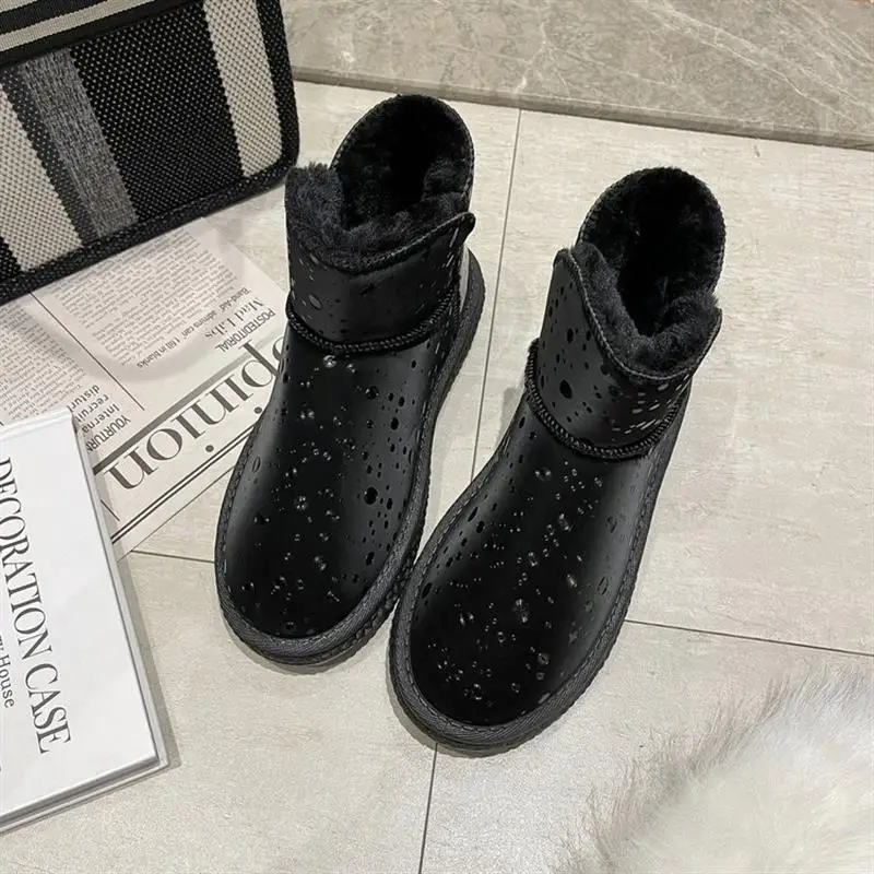 

Женские ботинки больших размеров, зимние сапоги, новинка 2022, модная зимняя теплая Женская хлопковая обувь, женские короткие сапоги для женщин