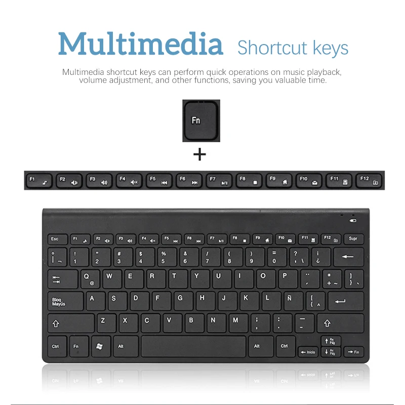 Клавиатура DISOUR Беспроводная Бесшумная 2 4 ГГц 86 клавиш