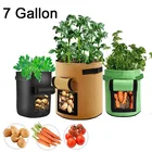 Сеялка для выращивания картофеля, Нетканый мешок для выращивания в теплицах, 7 Гал.