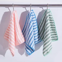 1 pcs microfiber towel absorbent kitchen cleaning cloth non stick oil dish towel rags napkins tableware household cleaning towel