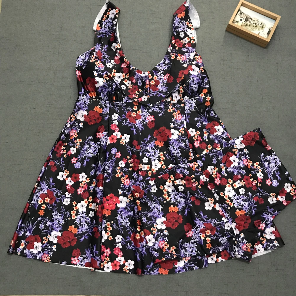 Женский раздельный купальник танкини большого размера пляжная одежда XXXL Badpak 35