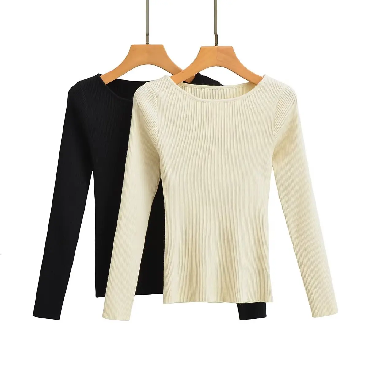 

Женский пикантный свитер из полиэстера, демисезонная брендовая блузка, 2022