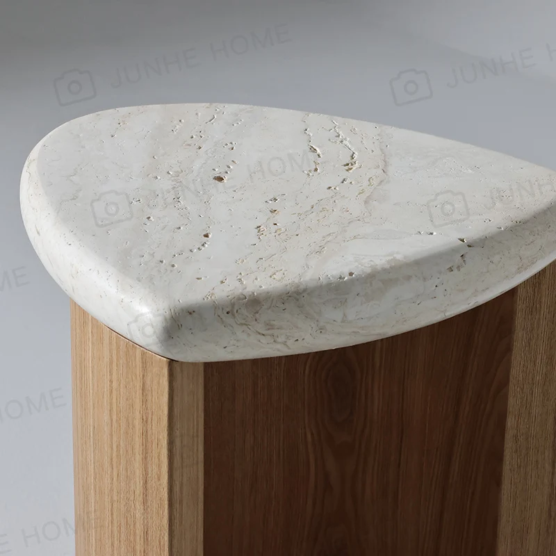 Боковой столик из натурального травертина роскошный маленький кофейный массива