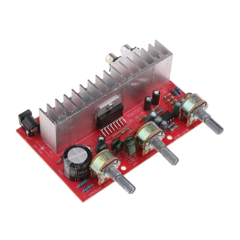 DX-7377 2 0 канальный цифровой мощный аудио стерео усилитель платы DC 12V 80W