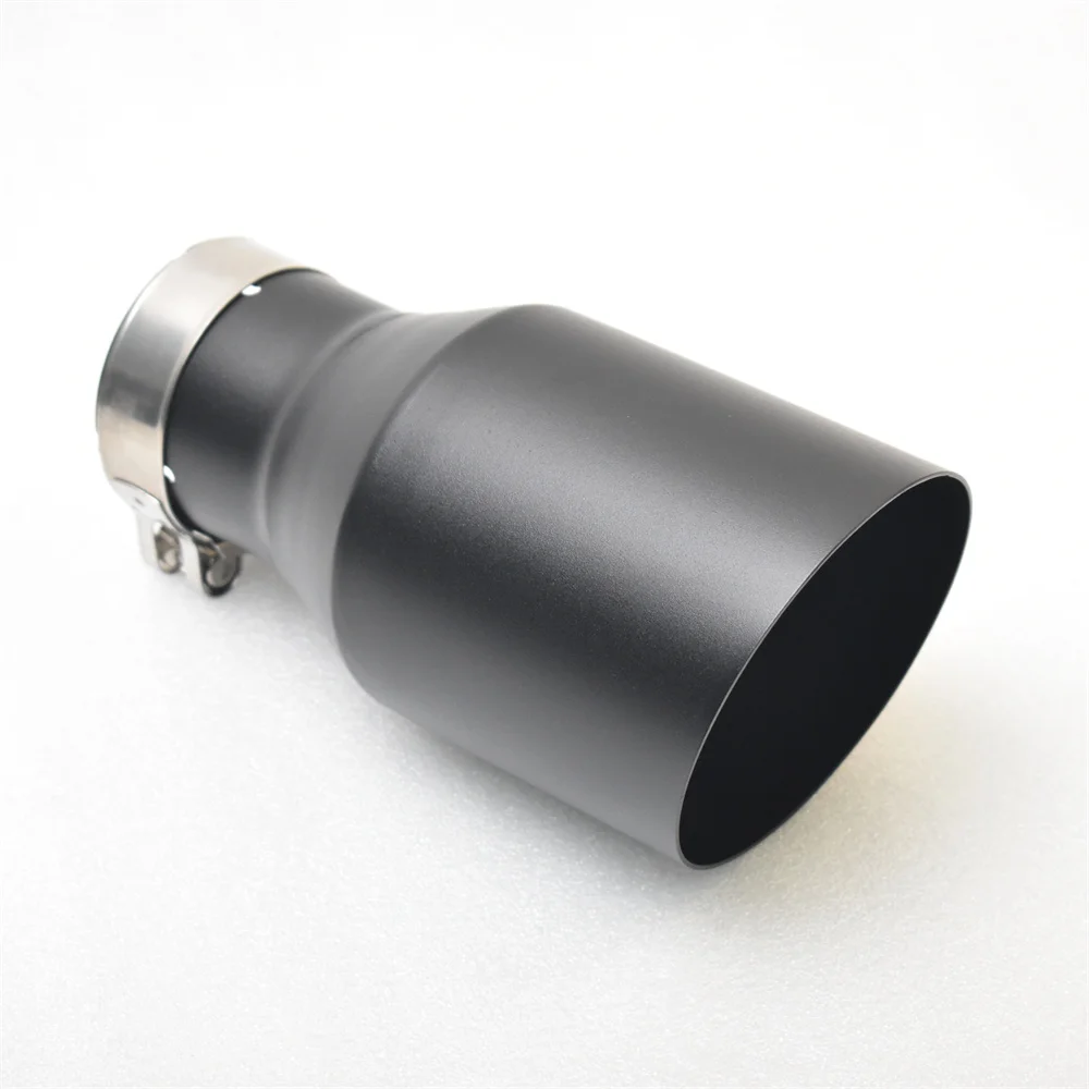 

RemuS переоборудование автомобиля из нержавеющей стали, универсальный черный глушитель, хвостовое горло, модификация автомобиля in63 мм 3,2, 4,5 дюйма, наконечник выхлопной системы