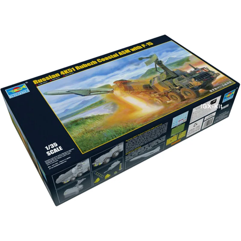 Trumpeter 01035 1/35 русский 4K51 рубеж береговой ASM W/P- 15 анти-корабль ракета Военная игрушка