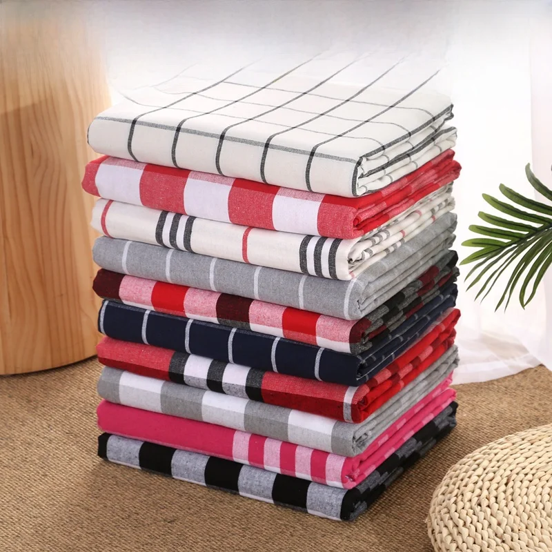 Traditional Handmade Old Coarse Cloth Bed Sheet Single Piece Thickened Encryption Double Non-Wrinkle Autumn and ...