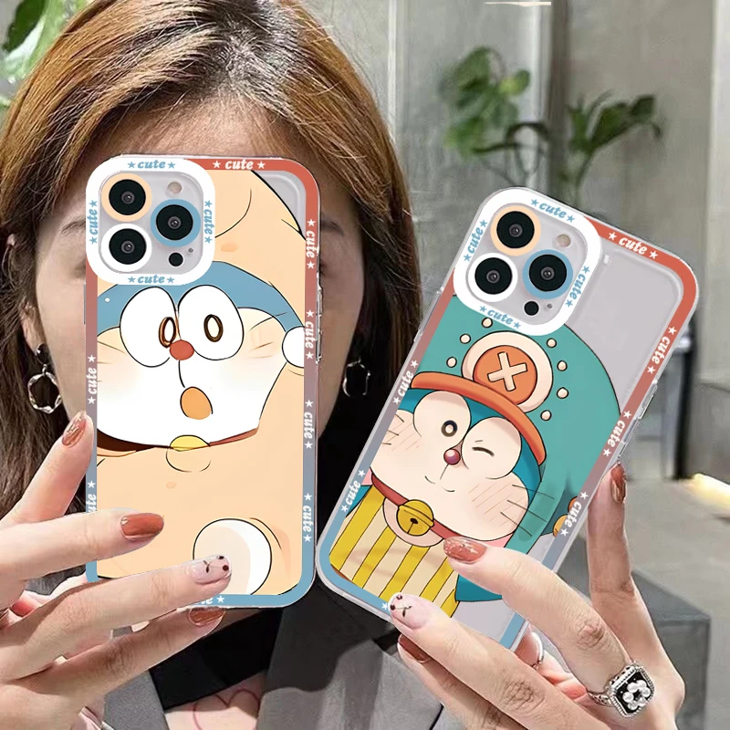 

Anime Doraemon Phone Case for iPhone 11 12 13 Mini Pro Max 14 Pro Max Case shell