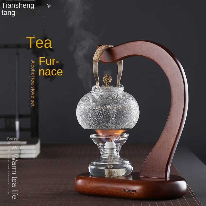 

YY Tea Boiling Small Stove Warm Tea Glass Kettle Kung Fu Tea Set Home Travel