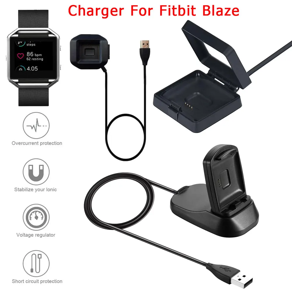 Cable Dock Charger For Fitbit Blaze Fast Charging Stand Charging Station Cradle Holder Charging For Fitbit Blaze Chargers