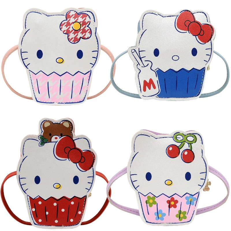 

Kawaii Мультфильм Аниме HelloKittyss сумки на плечо Новинка кошелек для девочек принцесса Модный милый KT кошка сумка-мессенджер Сумочка для девушки ...