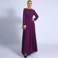 muslim dress middle east ramadan dubai abaya turkey oman 2022 new chiffon muslim abaya dress muslim fashion robe femme musulmane