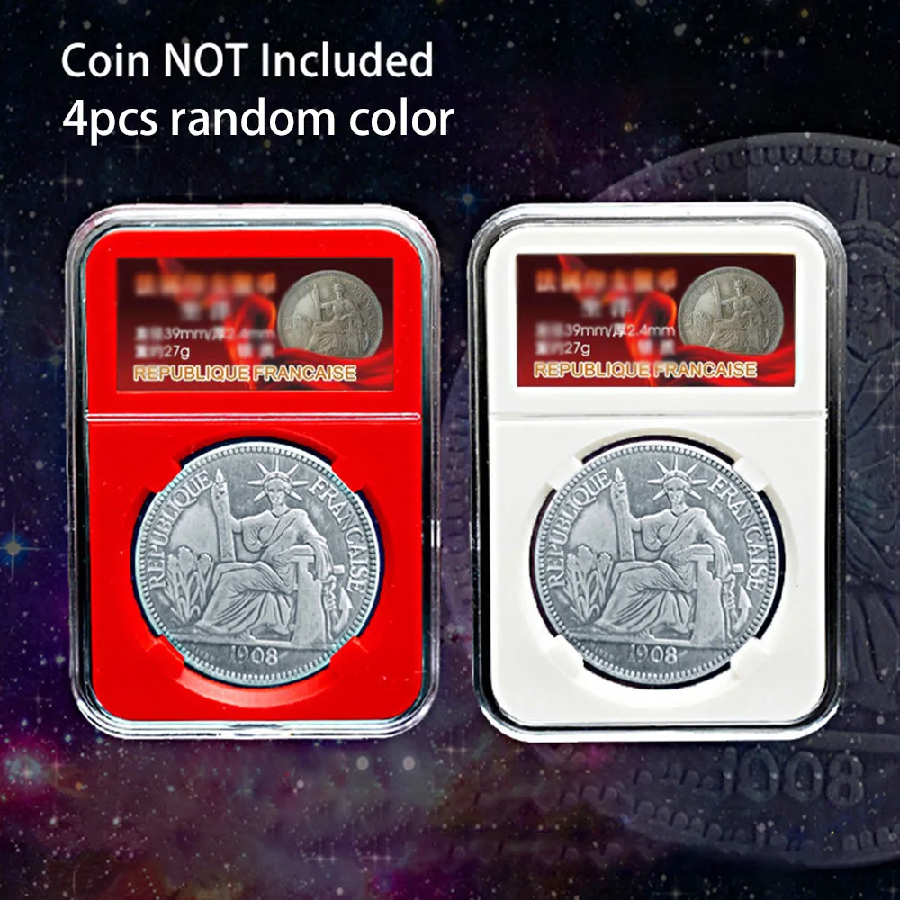 4 шт. 39 мм профессиональная плита для сбора монет дисплей чехол хранения