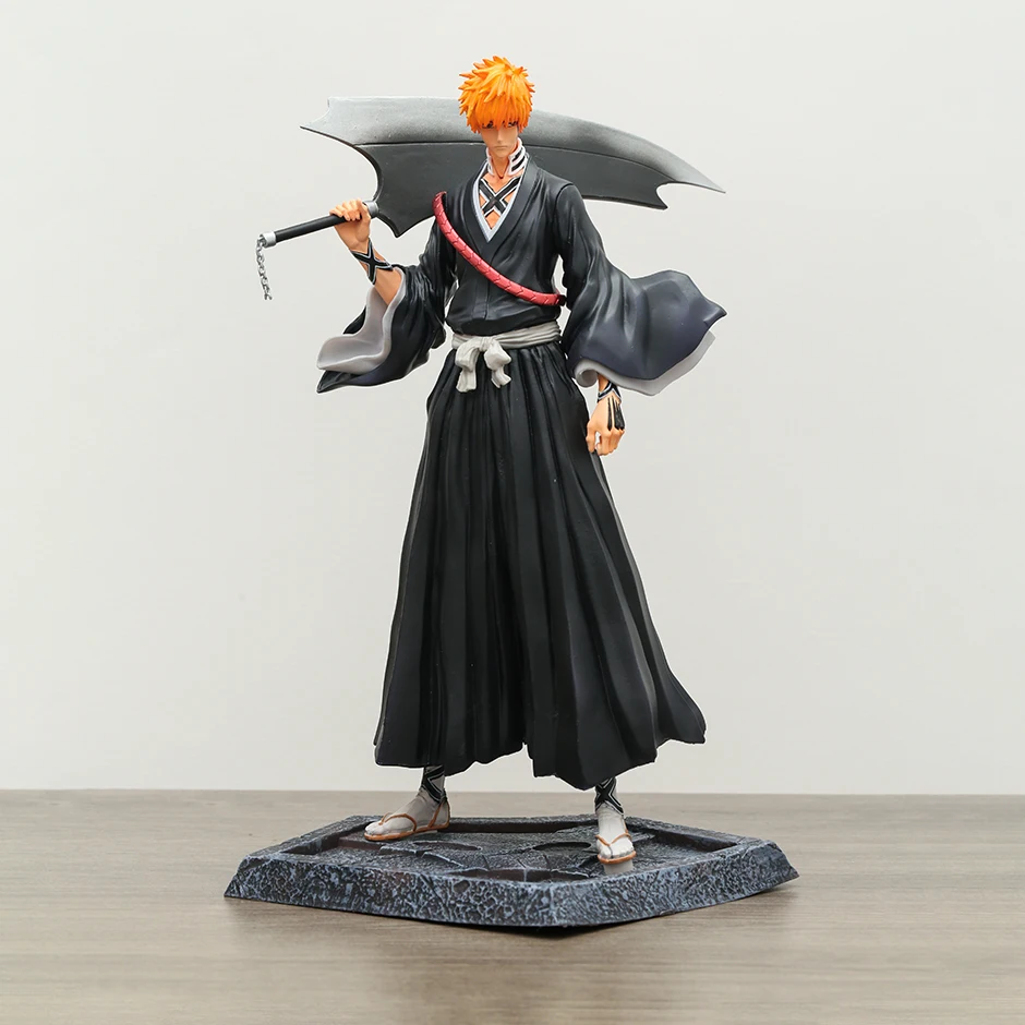 

31cm Kurosaki Ichigo with Replaceable Head PVC Model Figure Collectible Toy For Kids Gift