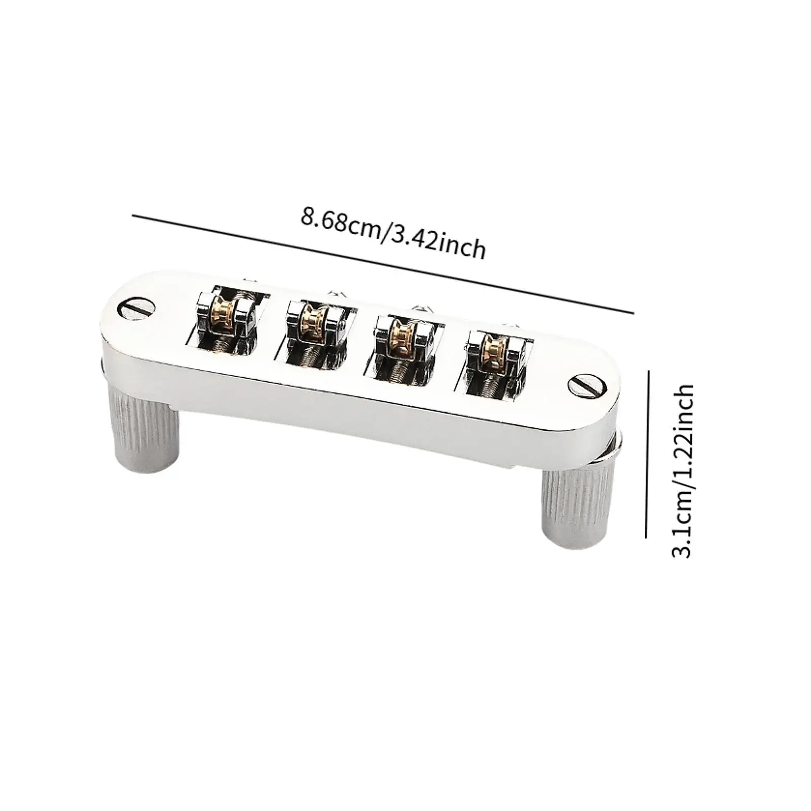 Запасная часть моста для электрогитары металлическая 4-струнная