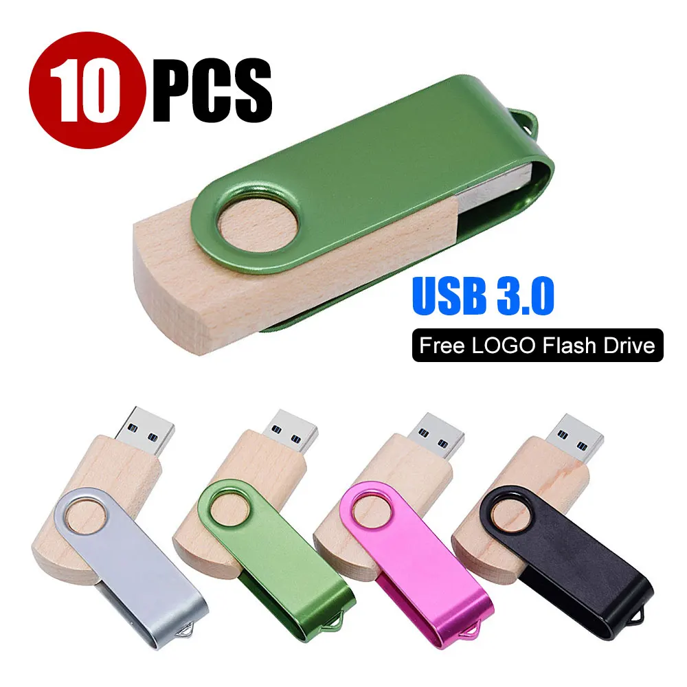 

Флеш-накопитель USB с бесплатным логотипом, поворотный флэш-накопитель 64 ГБ с цепочкой для ключей, карта памяти с реальной емкостью 64 ГБ, 32 ГБ/16 ГБ/8 ГБ, 10 шт.