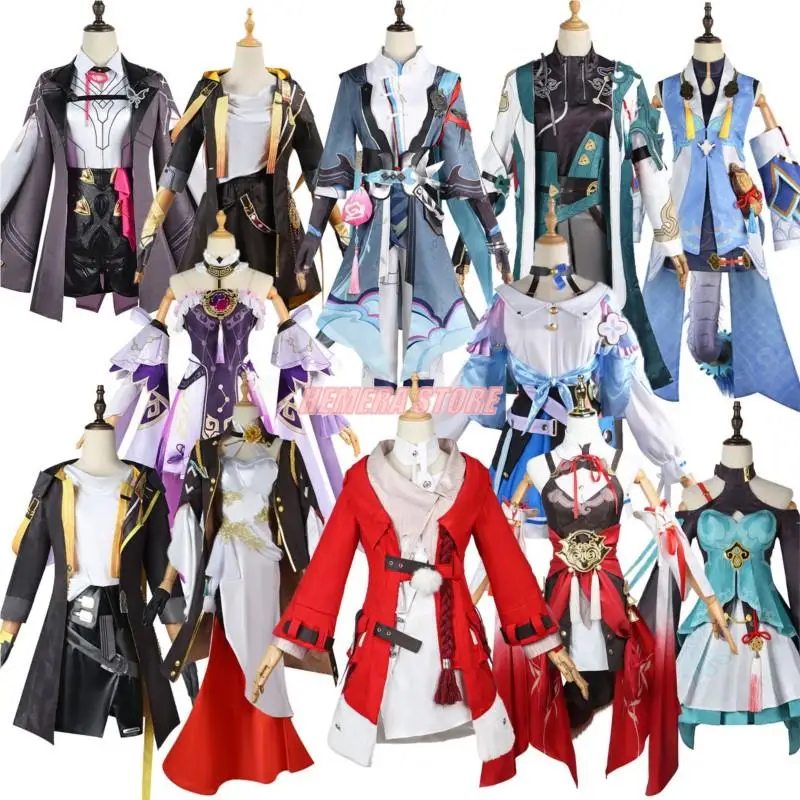 

Kafka Yanqing Cosplay Game Honkai: Star Rail Cosplay Wig Women Hair Honkai Qinque Shoes Cosplay Costume Halloween Party Suits