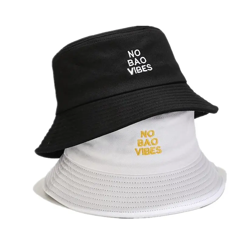 

2022 Cotton letter embroidery Bucket Hat Fisherman Hat outdoor travel Sun Cap Hats for Men and Women 24