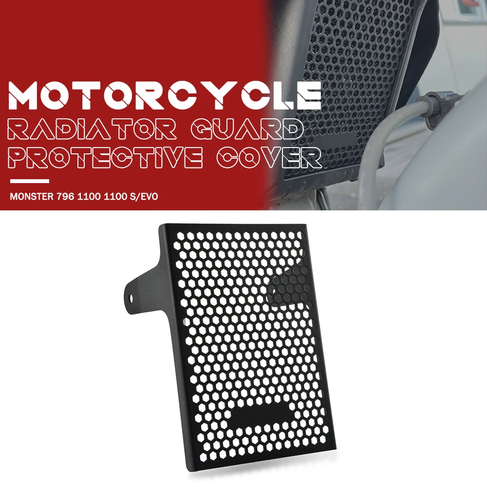 

For Ducati Monster 796 1100 1100 S/EVO Monster 2009 - 2014 2015 Motorcycle Radiator Tank Grille Guard Cover Protector Protection