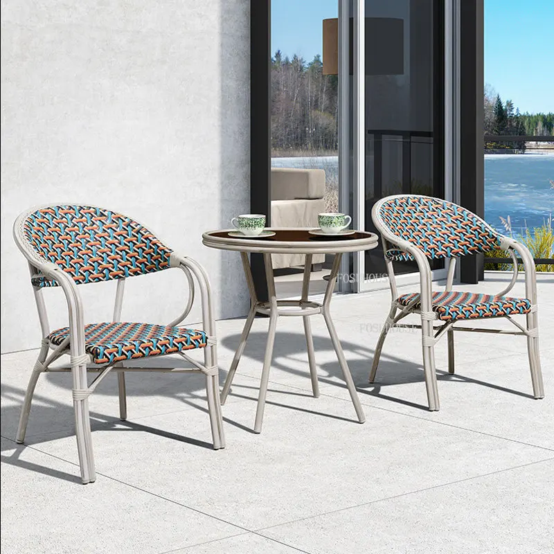

Nordic Rattan Dining Chair Designer Living Room Chairs Home Furniture Outdoor Garden Armchair Simple Leisure Balcony Sofa Chair