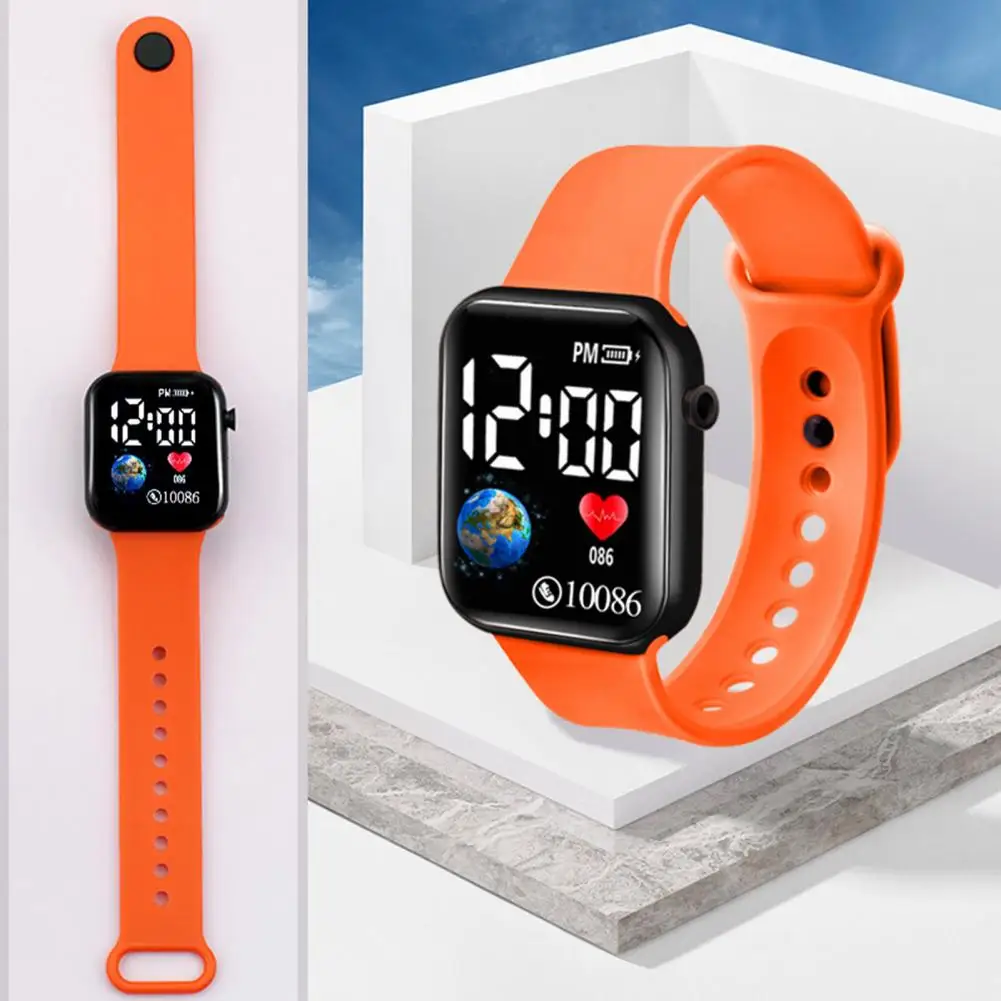 

Portable Useful Multipurpose LED Wristwatch Lightweight Electronic Watch Scratch Resistant for Running