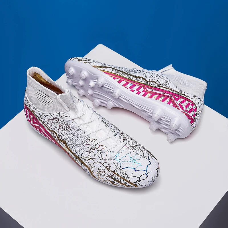 Brand Quality Football Boots Men's Soccer Shoes Cleats TF/FG Boys Wear-Resistant Football Sneakers Outdoor Futsal Training Shoes