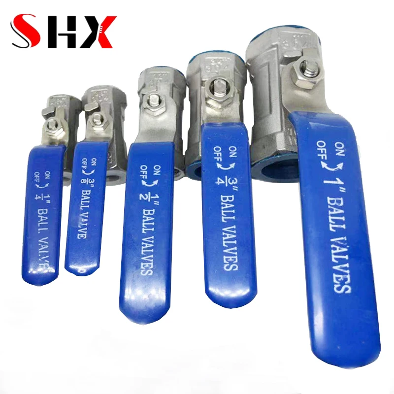 

1 Pcs Ball Valve Female Threaded Stainless Steel BallValve SS304 BSP 1/4" 3/8" 1/2" 3/4" 1" 1-1/4" 1-1/2"