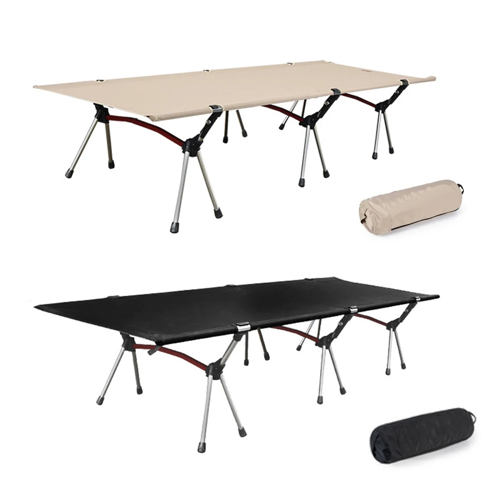 

Кровать для кемпинга, ультра яркая, низкая, двухцелевая, для использования на открытом воздухе, пляжа, путешествий, палатка, кровать для рыбалки, портативная складная кровать