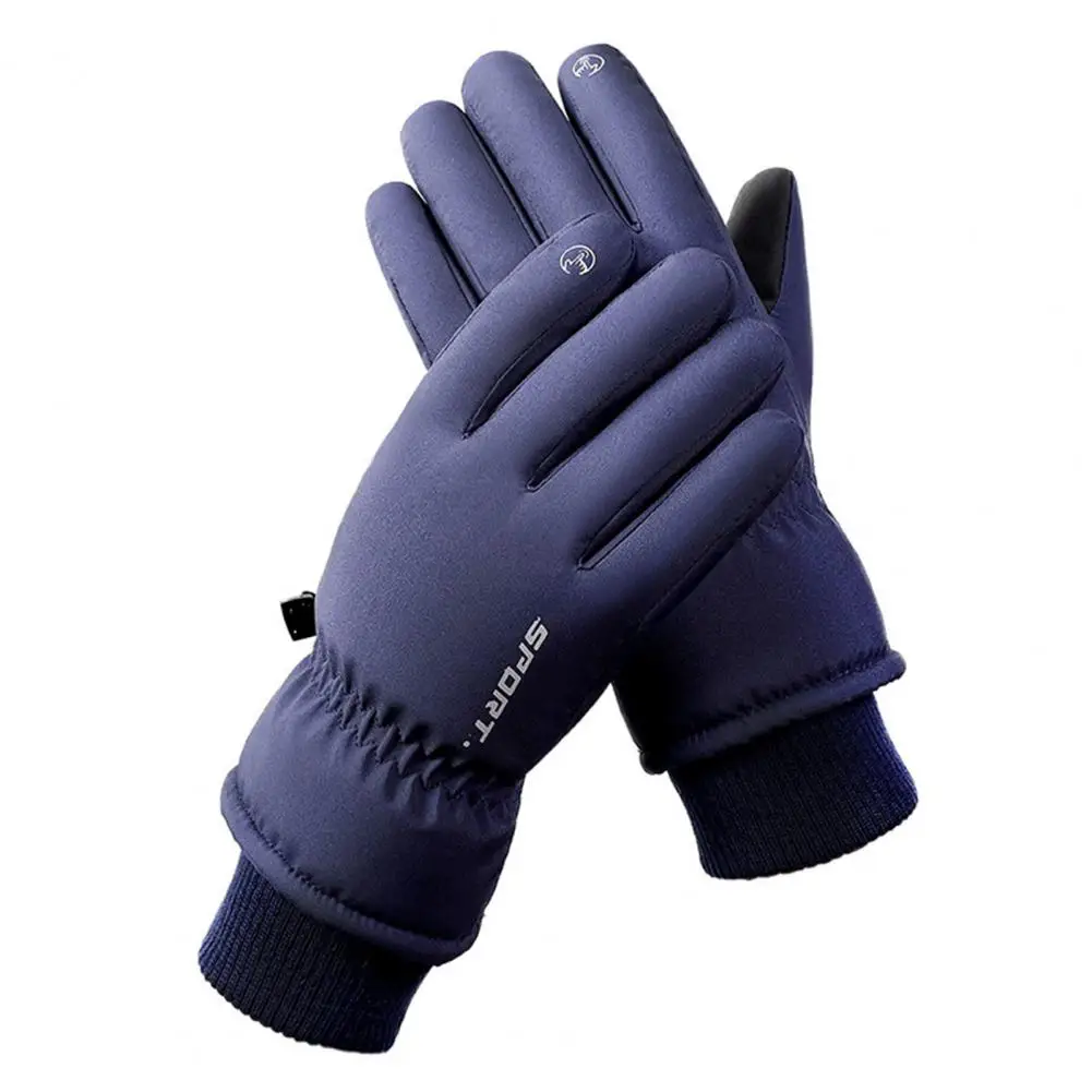 

1 Pair Unisex Winter Ski Gloves Full Finger Touch Screen Thickened Waterproof Outdoor Sports Winter Thermal Gloves for Skiing