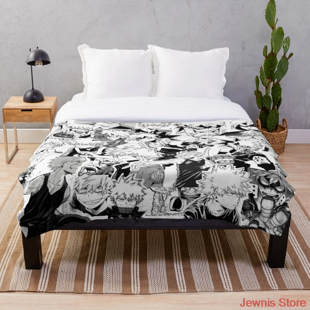 

Одеяло Katsuki Bakugo для девочек и мальчиков, детское домашнее Фланелевое украшение для спальни
