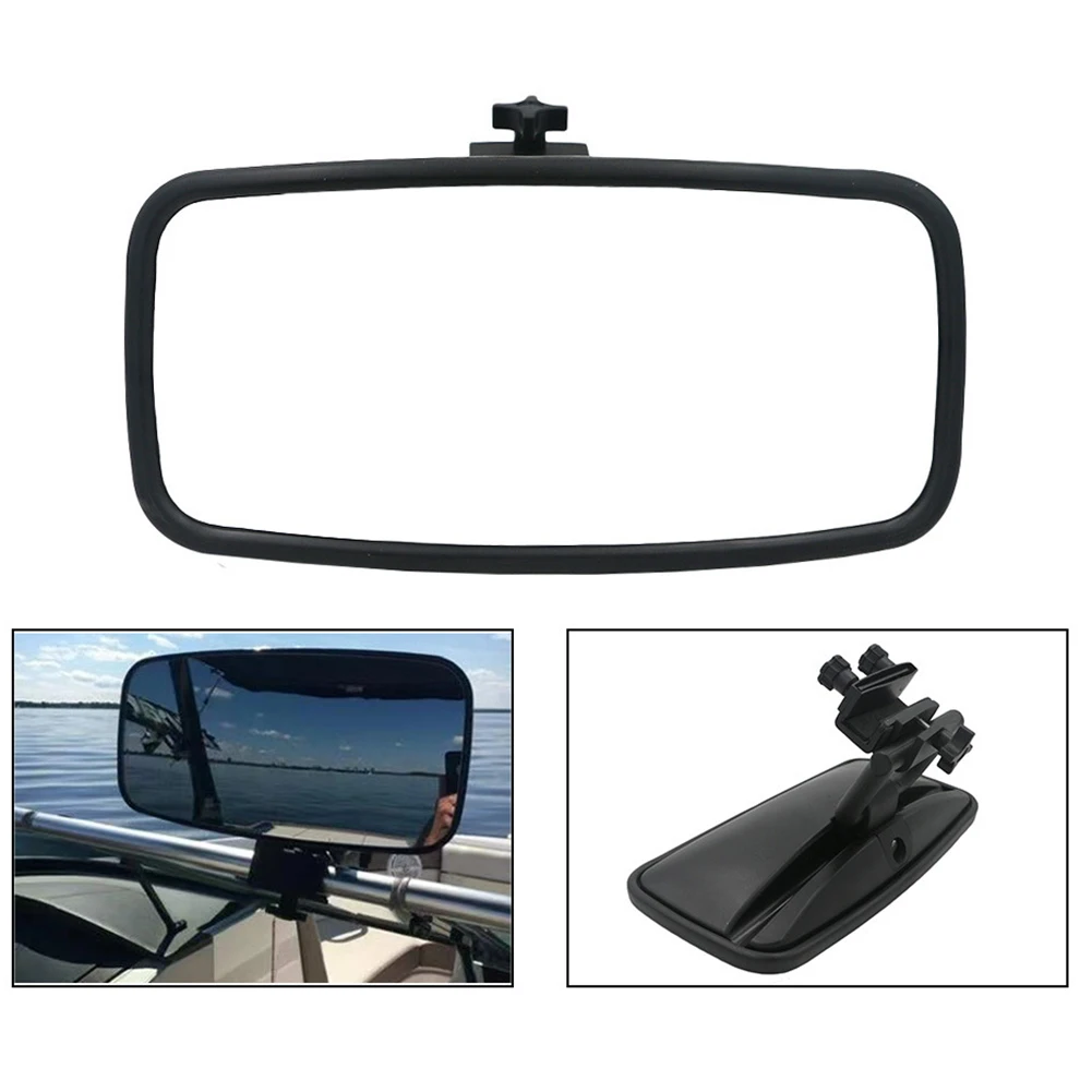 

Square Yacht Rear View Mirror Adjustable Universal Marine Rearview Mirrors Reflector For Ski Boat Pontoon