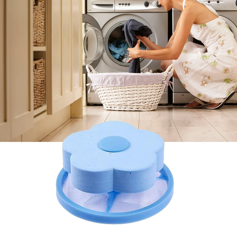 

Flower Shape Mesh Filter Bag Laundry Floating Style Washing Machine Filtration Hair Removal Device House Cleaning Tools (Bl