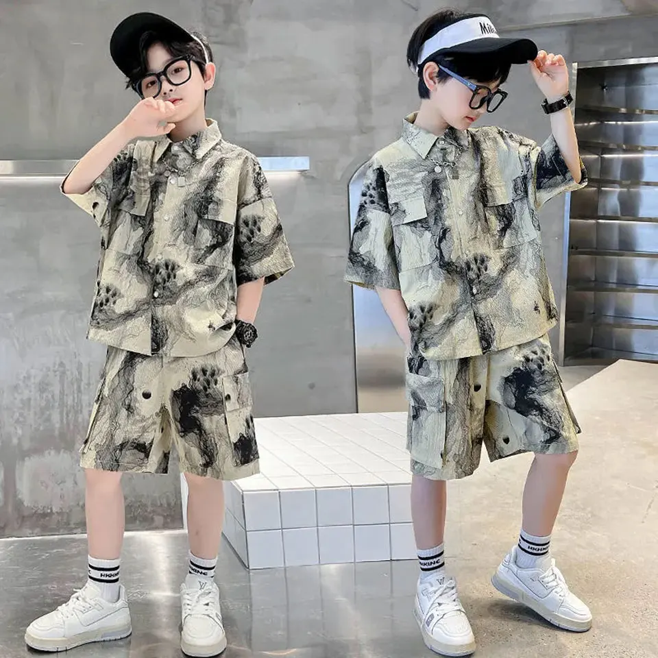 

2022 Summer Baby Boys Clothes Suit T-shirt+Short Pant 2PCS Set Newborn Baby Boy Clothes Set For 2t 3t 4 5 6 7 8 9 10 11 12 Years