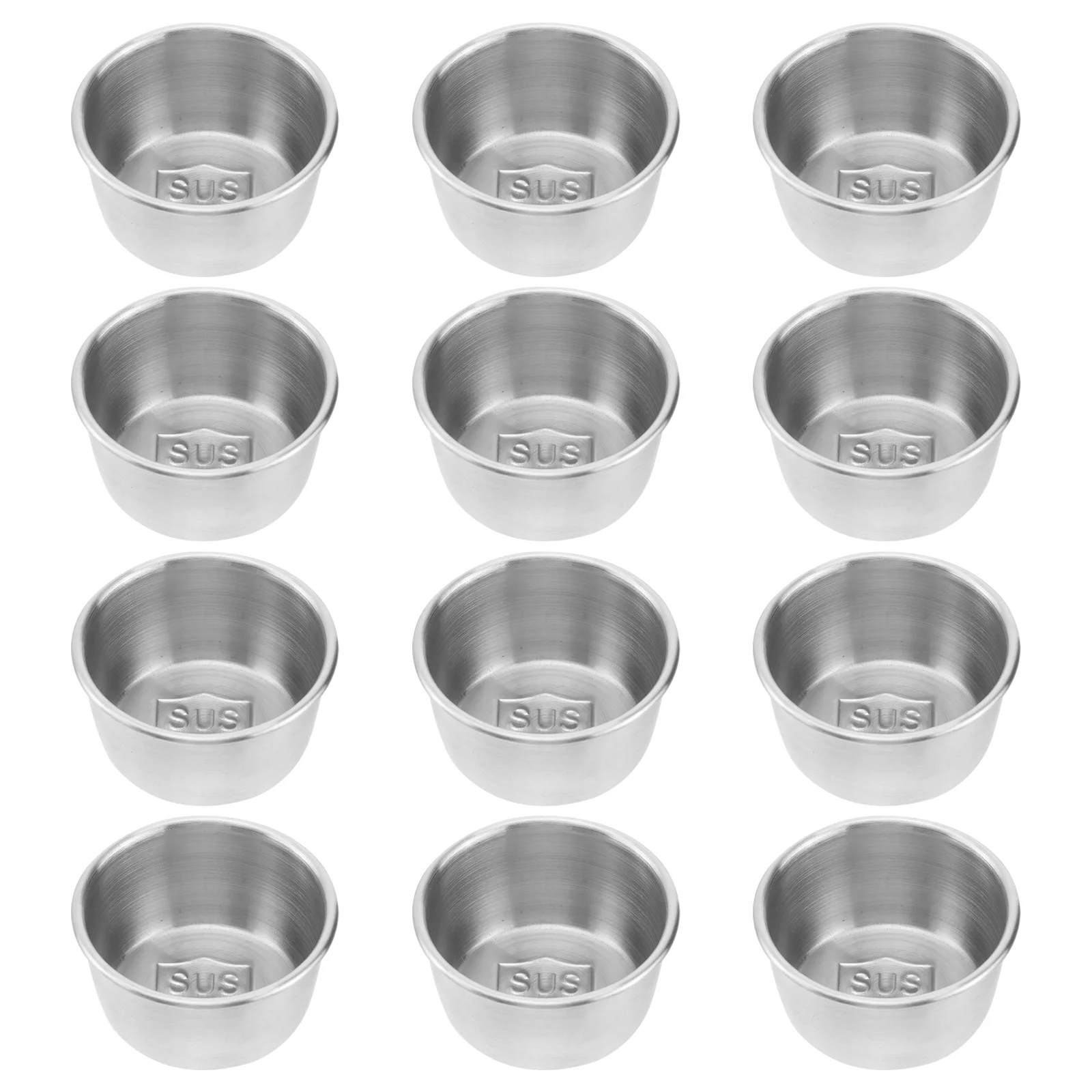 

Sauce Cups Dipping Bowls Condiment Dish Stainless Steel Bowl Container Cup Mini Metal Dishes Soy Ramekins Portion Seasoning
