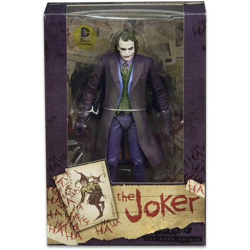 

Collectible In Stock 7'' The Dark Knight Clown Heath Ledger PVC Model Full Set Action Figure Dolls Toys for Fans Holiday Gifts