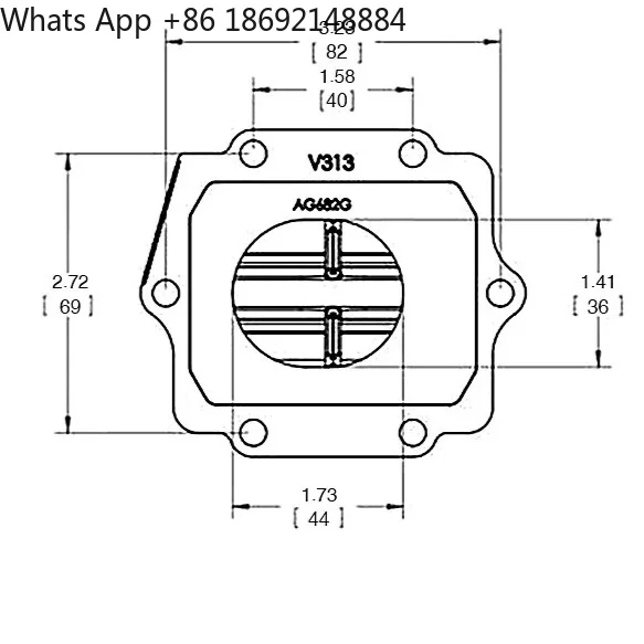 Фото Клапан Reed V313A, подходит для Kawasaki KDX200 KDX220 1983-2006 гг. №3
