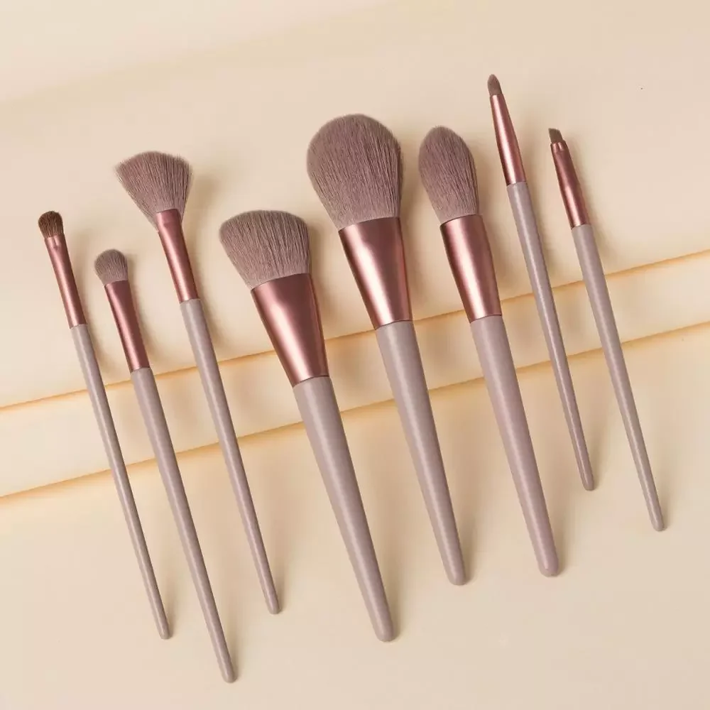 

Large Makeup Brush Set White Concealer Foundation Blush Powder Blend Cosmetic Make Up Brushes Eyeshadow Fan Highlighter Brush