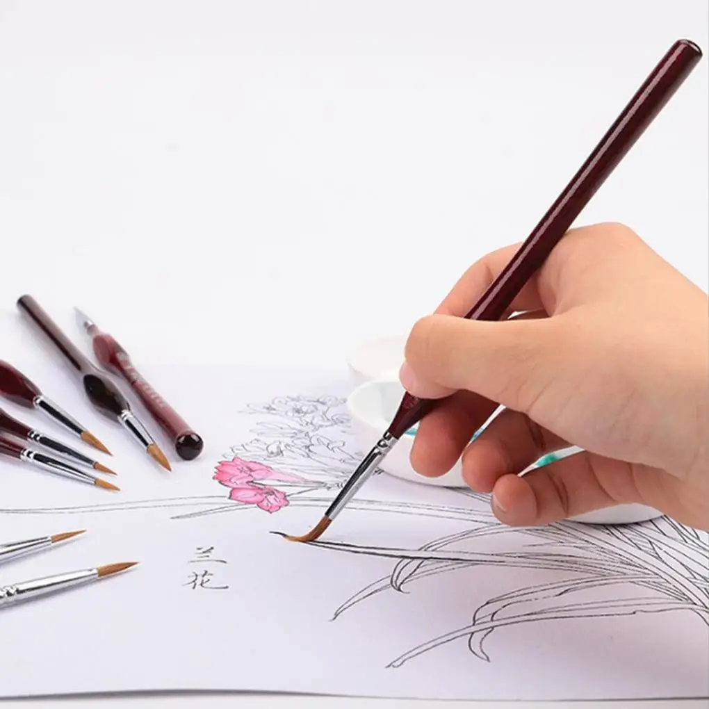

Paint Brush Set Nail Art Painting Liner Drawing Brushes Nail Painting Wooden Handle Pens