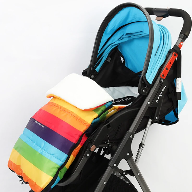 

Baby Stroller Sleepsacks Infant Wheelchair Envelopes Footmuff Outdoor Windproof Fleece Warm Soft Sleeping Bag for Infant 0-24M
