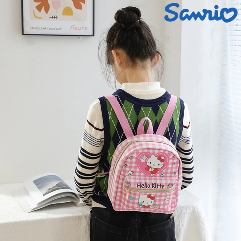 

Sanrio аниме Hello Kitty Melody Kuromi Cinnamoroll Детский Рюкзак Школьная Сумка Рюкзаки для детей подарок на день рождения