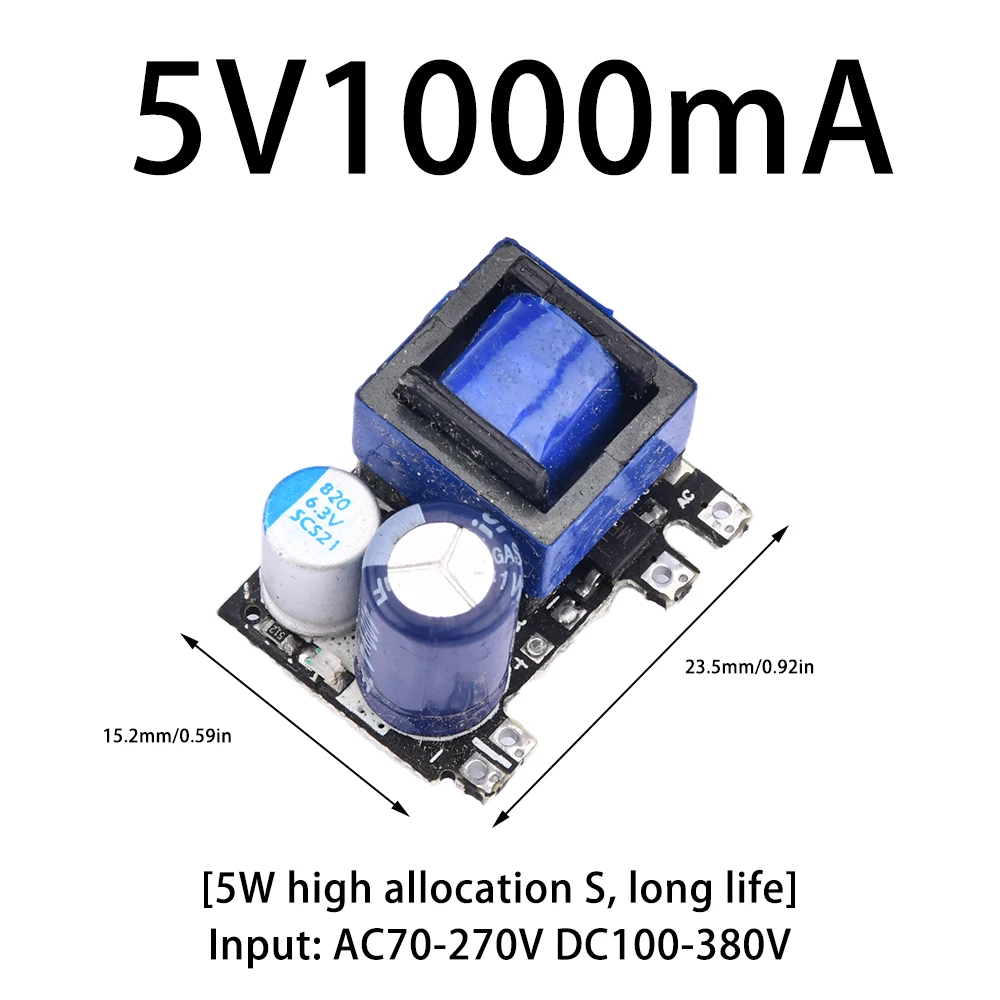 

AC-DC 5V 700mA 1000mA 2000mA 3W 5W 10W прецизионный понижающий преобразователь AC 220V to 5V DC понижающий трансформатор, модуль питания