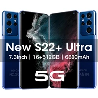 New S22  Ultra Global Version 7 3 Inch Smartphone 16GB 1TB 6800mAh 48MP Network Core Unlock Phones
