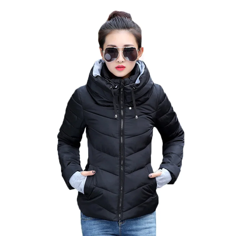 

Down jacket 2021 new cotton coat women short paragraph collar women's cotton jacket winter jacket small
