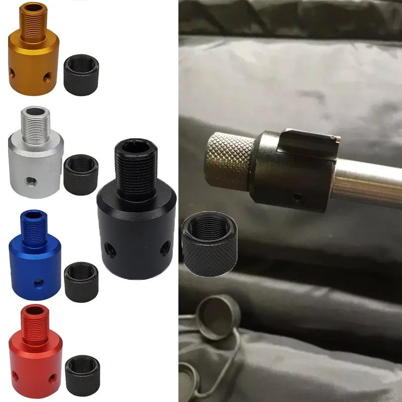 

Aluminum Ruger 1022 1/2-28 5/8-24 Thread Adapter and Steel thread Protector .223 .308