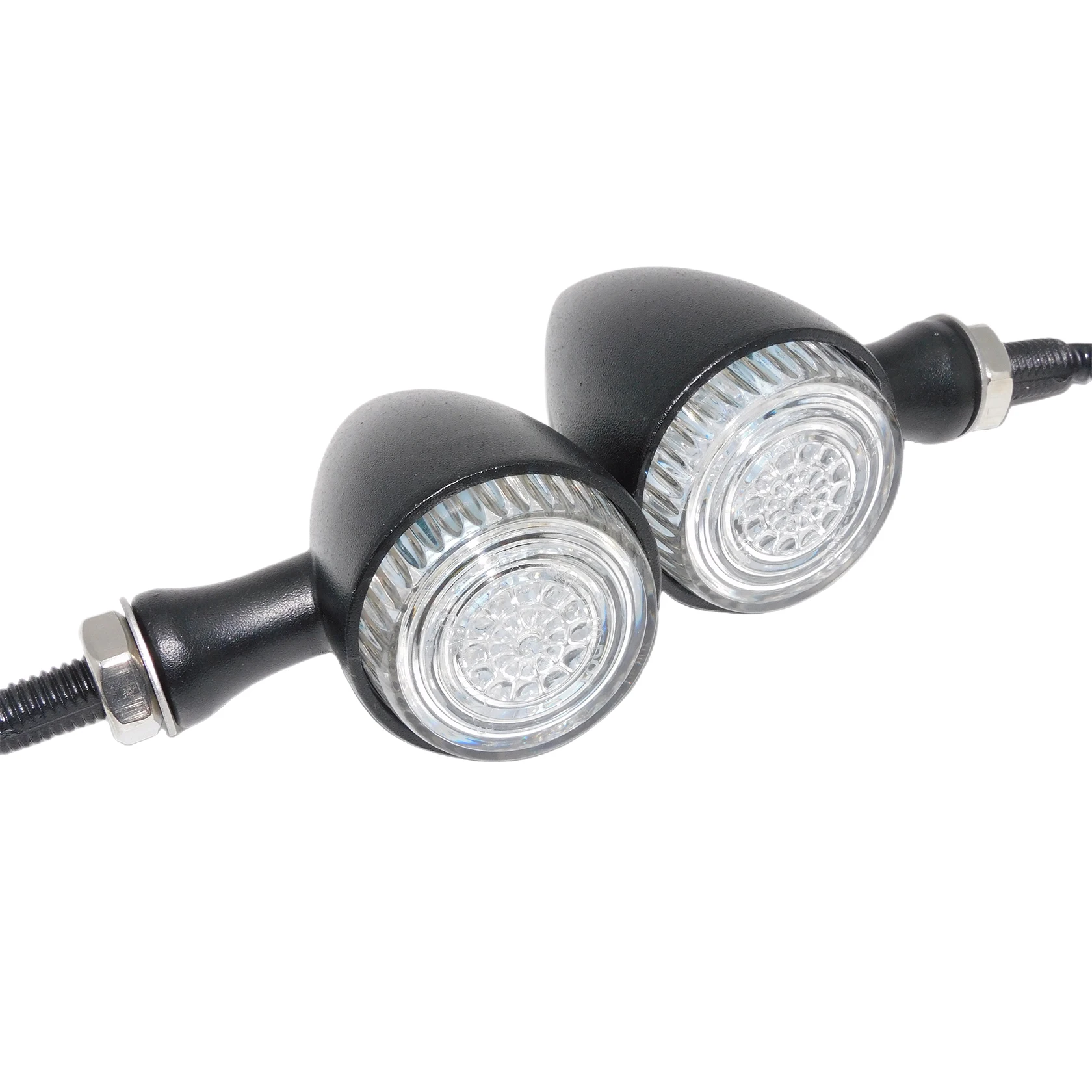 Мотоциклетные 10 мм светодиодные указатели поворота Янтарно-белый индикатор для