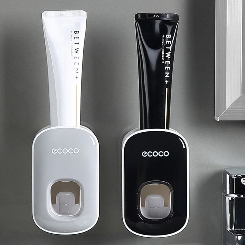 

Bathroom Accessories Set Automatic Toothpaste Dispenser Toothpaste Squeezer Wall Mount Holder Toothbrush Squeezer Holder Rack