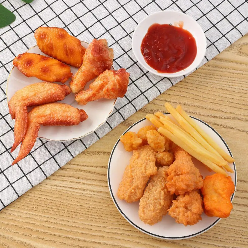 

Simulation Fried Chicken Model Food Photo Prop Artificial Funny Decor Fake Shop Fast Toys Chicken Food Display Props Drumst X4X9