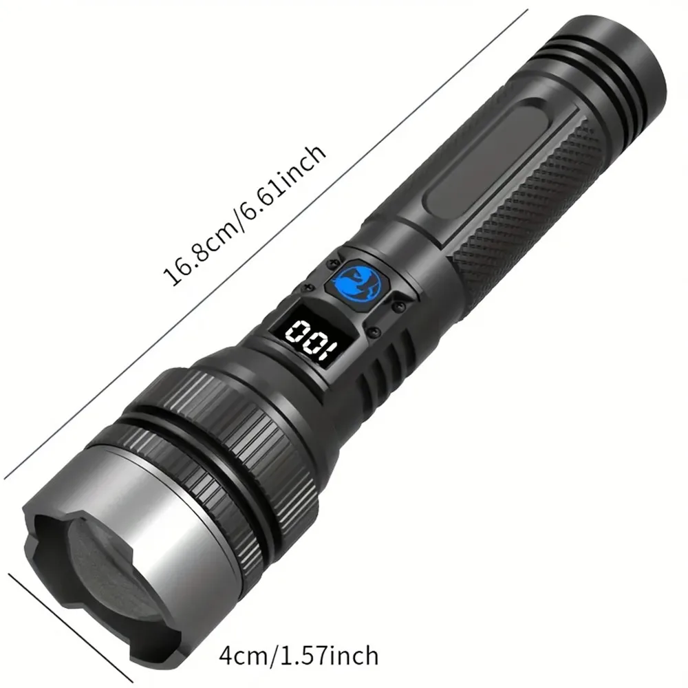 

Мощный тактический фонарь LED 30Вт USB